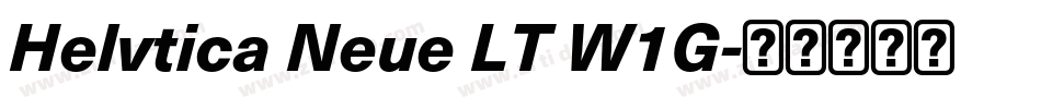 Helvtica Neue LT W1G字体转换
